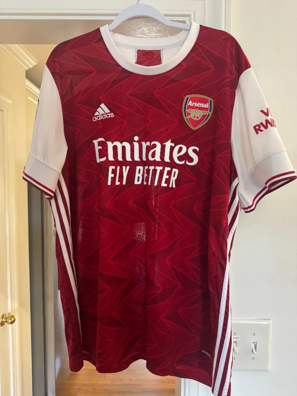Arsenal 2020/2021 Aubameyang Home Kit
